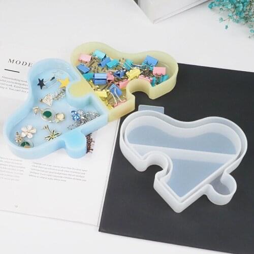 Heart Shape Jewelry Storage Box Silicone Mold Heart Shape Crystal Epoxy Storage Box Mould DIY Jewelry Gift Case Ornament Making