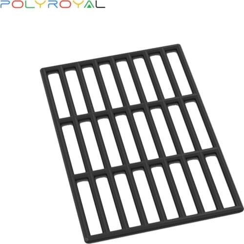 POLYROYAL Building Blocks MOC Parts 9x13 bar grid shelf 1 PCS Compatible Assembles Particles Educational Toy 6046
