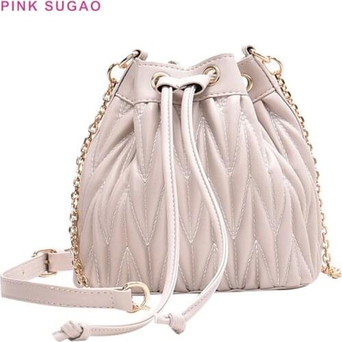 Pink Sugao Crossbody Bag For Women Luxury Handbags Women Bags Designer Small Bucket 2019 Fashion Shoulder Bag сумка женская New