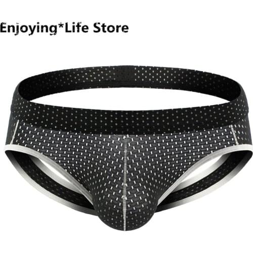 New Mens T-Shaped Panties Sexy Underwear Mesh Double Pants U Convex Factory Direct Foreign Trade Underwear Panties Men