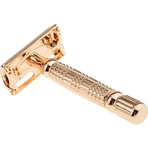 Premium Double Edge Chrome Safety Shaving Tool +Case for Men