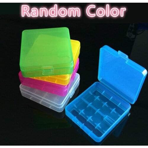 2pcs Battery Storage Box Case for 4 x 18650 Batteries Store Boxes Holder Transparent Container
