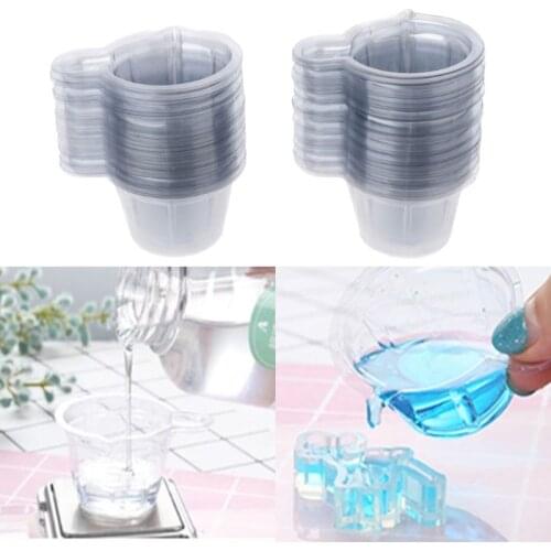 200Pcs 40ML Plastic Disposable Dispensing Cup Epoxy Resin Mixing Cups Resin Dispenser For DIY Epoxy Resin Jewelry Making