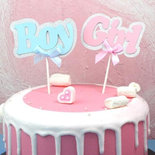 5pcs/set lovely BABY GIRL BOY Cake Topper Newborn Party Decor Cupcake Topper For Kids Birthday Party Cake Decor gift baby shower