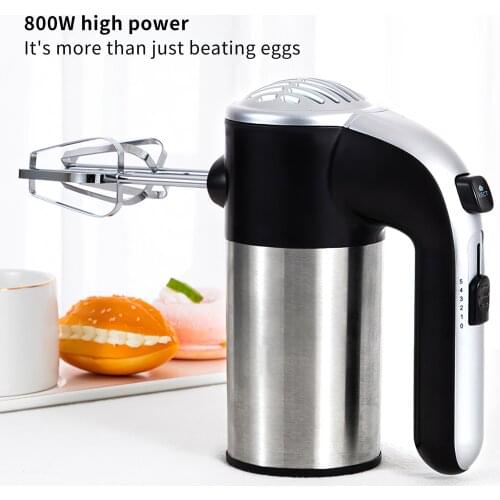 5 Speeds Electric Food Mixer Adjustable Dough Blender Egg Beater Cream Automatic Mixing Desktop Whisk EU Plug For Home