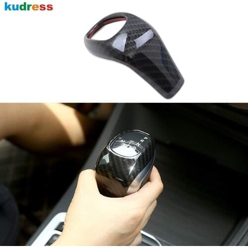 For BMW 2 Series Active Tourer/X1 2016 2017 2018 Carbon Fiber AT Gear Shift Knob Cover Trim Interior Accessories (F45 F46 F48)