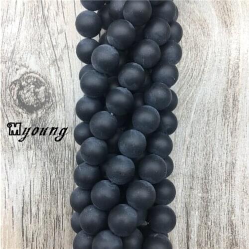 15.5" Strand Polished Onyx Beads,Smooth frosting Round Agates Beads,Drilled Beads for Necklace,5 strands/lot MY0009