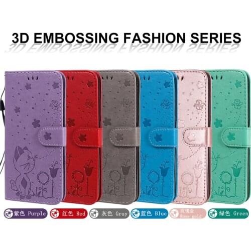 Colorful Pattern Cases For capinha Xiaomi A2 Lite Back Covers Cove sFor cellular Redmi 6 Pro 5.84" PU Leather Wallet Phone Shell