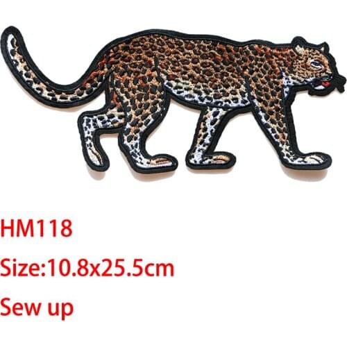 Cartoon Decorative Patch Tiger,cat,Jaguar icon Embroidered Applique Patches For DIY Iron on Badges Stickers on backpack,clothes