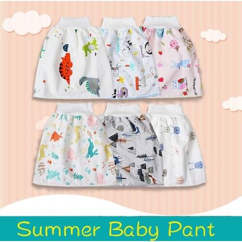 Baby Diaper Skirt Waterproof Cotton Comfy Childrens Diaper Skirt Shorts 2 in 1 Waterproof and Absorbent Shorts Diapers Skirt