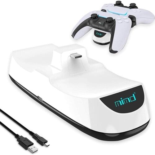 Dual Fast Charger For PS5 Controller Gamepad Joypad Joystick Type-C Charging Dock Station For Sony PlayStation5