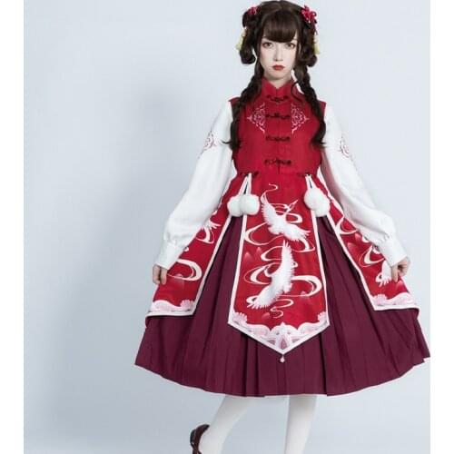 Daily Cute Dress Japanese Cosplay Harajuku Lolita Dress Cosplay Street Sweet Kawaii Haori WomenS Japanese Cosplay FF2850