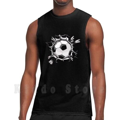 Soccer Football Player Ball Soccer Fan Gift Tank Tops Vest 100% Cotton Soccer Football Calcio Futbol Futebol Foot Fans