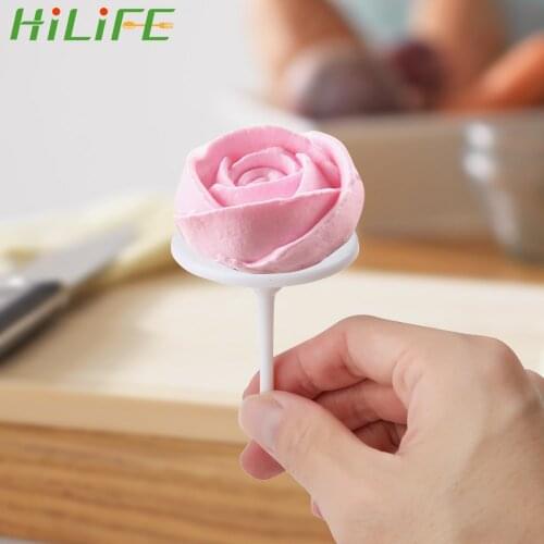 HILIFE Plastic Piping Nail Removable Cake Flower Nails Ice Cream Cake DIY Decorating Tools 4pcs/set Baking Piping Stands Tools