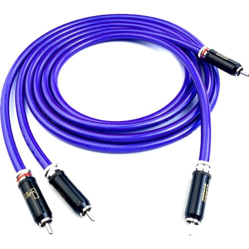 Pair Van Den Hul MC Silver IT 65G RCA Cable Audiophile HiFi Audio Line WBT Plug