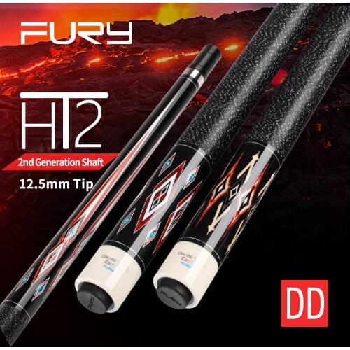 FURY DD1/3 Pool Cue 12.5mm Tiger Tip H-2 Evolution Shaft XTC Ferrule Uni-lock Joint Billiards Handmade Lrish Line Stick Kit