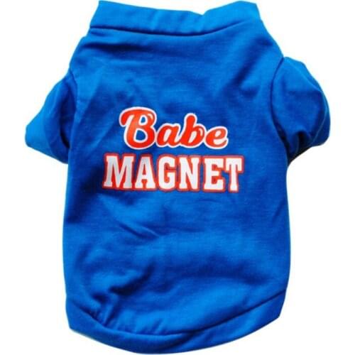 Summer Dog Clothes Letter Printing Dog Shirt Cat T-shirt Cotton Puppy Pet Accessories Pet Dog Vest Clothing