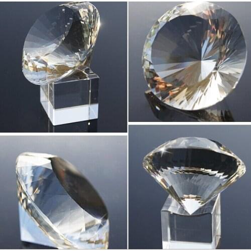 2014 New 4pcs/lot,70mm Clear Color Crystal Diamond ,Diamond Paper Weight for Valentines Souvenirs
