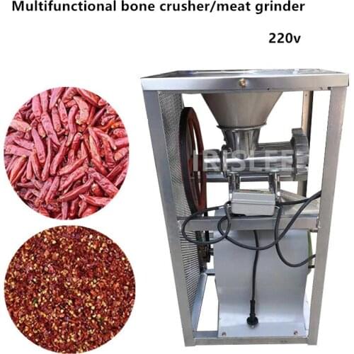 New type stainless steel 2.2KW 350r/min fully automatic electric meat grinder meat grinder pepper chicken skeleton meat grinder