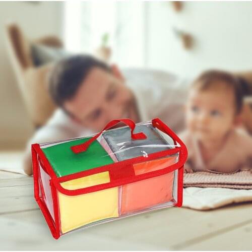 Education Playing Game Dices Set Soft Cubes with Clear Pockets Customizable Learning Cubes for Eearly Teaching