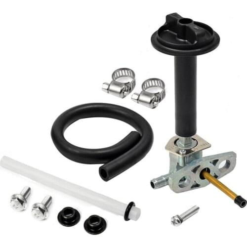 Fuel Gas Tank Petcock Valve Switch & Lever Screw for Honda Recon 250 TRX250 1997-2014
