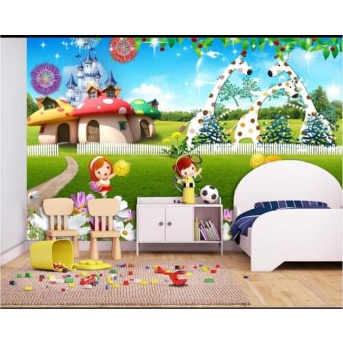 Custom 3d photo wallpaper 3d wall murals wallpaper Children room background wall cartoon children room background 3d wallpaper