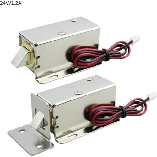 Durable DC24V/1.2A Electric Lock Automatic Assembly Solenoid Cabinet Drawer Door Lock