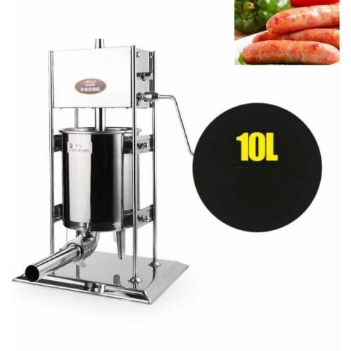 10L stainless steel manual sausage stuffer/sausage stuffer machine/hot dog maker
