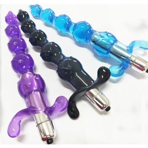 Silicone Anal Beads Vibrator For Women Men Dildo for Anal toys Ball plugs Prostate Massager with thrusting Sex toys for Adults