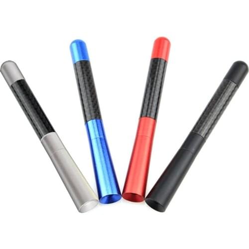 Universal FM AM Radio Antenna Automobile Aerials Carbon Fiber Aluminum Alloy for Auto Car Roof Radio Audio Aerial