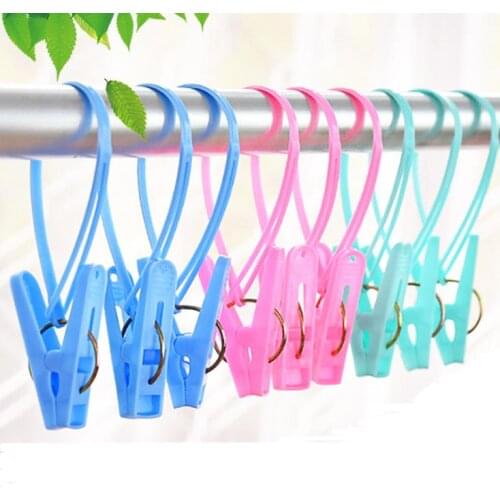 Windproof Clothespins Plastic Laundry Clip Portable Bra Socks Hanger hook quilt clothing clip Hanging Rope Clothes Peg SN3318