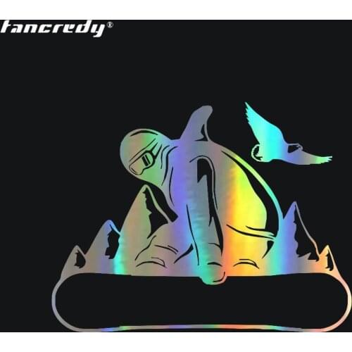 Tancredy Fashion Snowboarding Mountain Extreme Sports Car Styling Decoration Door Body Window Vinyl Stickers