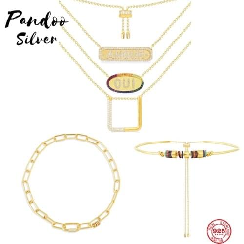 Sterling Silver 925 Jewelry,Square Adjustable Necklace Chain Necklace With White Sliding Circle Multi-Color Adjustable Choker