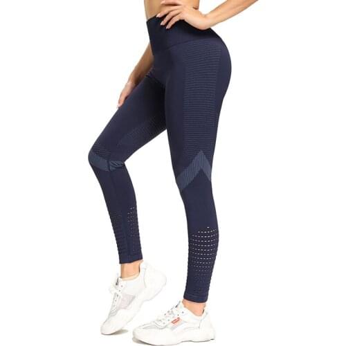 Women Yoga Pants Sports Running Sportswear Stretchy Fitness Leggings Seamless Athletic Gym Compression Tights Pants