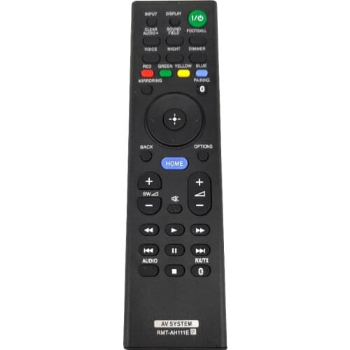New Replacement RMT-AH111E For SONY SOUND BAR Home Theatre System Remote Control HT-ST5 HT-XT1 HT-CT290 HT-CT291 HT-NT3 SA-CT390