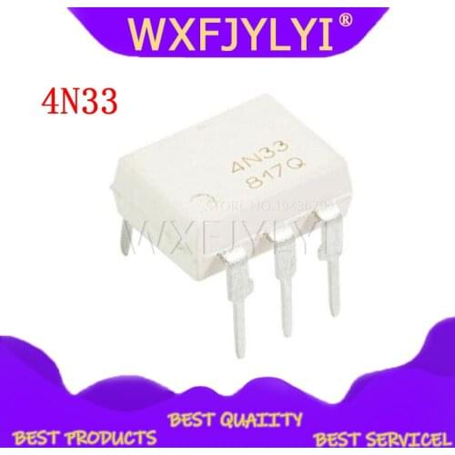 10PCS 4N33 DIP6 DIP photoelectric coupler new and original