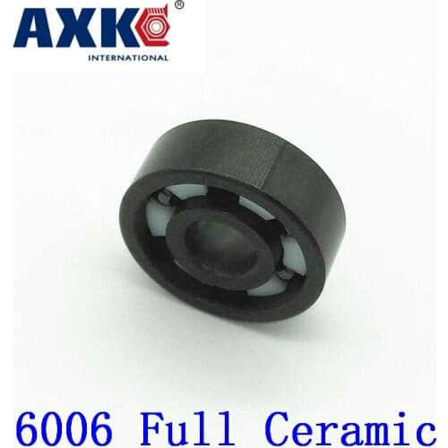 2019 Rodamientos Axk 6006 Full Ceramic Bearing ( 1 Pc ) 30*55*13 Mm Si3n4 Material 6006ce All Silicon Nitride Ball Bearings