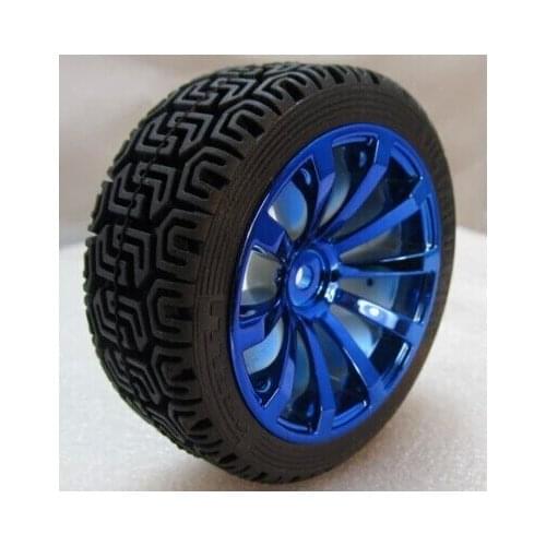 68mm rubber tires robots smart car wheels combine with 1:10 couplings using high quality tires DIY model RC toy accessories