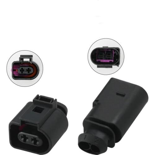 1J0973722A 1J0973822A Automotive Sensor Wire Harness Connector Socket Waterproof Electrical Horn 3.5 MM Female Male Plug