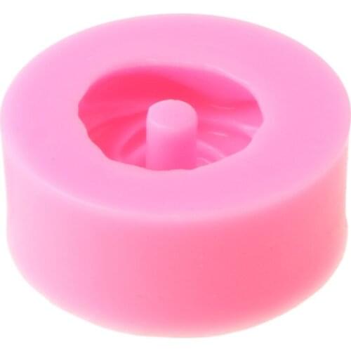 Shiny Handmade Epoxy Resin Mold Rose Flower Straws Topper Casting Silicone Mould