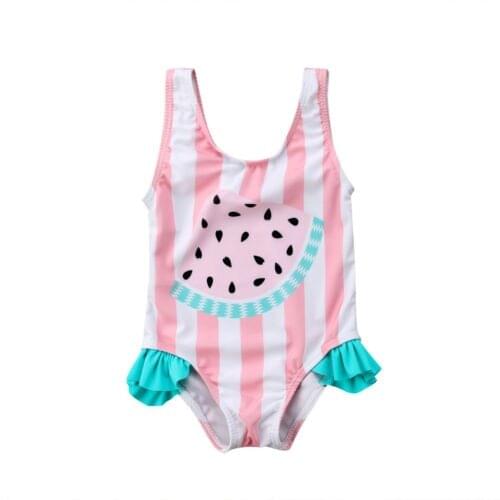 HOT Cute Toddler Baby Girls Watermelon Swimsuit Swimwear Swimming One-piece Suits Bikini