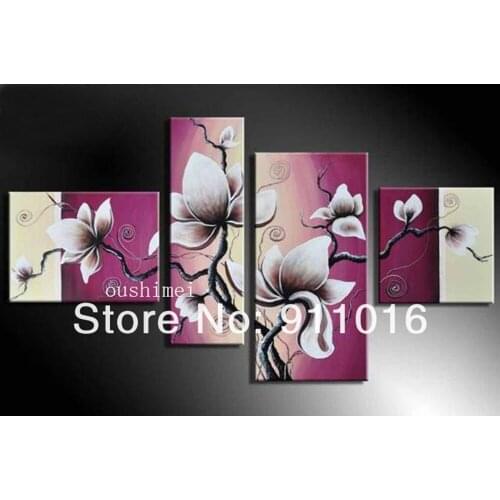 Handmade Black And White Flowes Oil Paintings Abstract Landscape Painting for Wall Decor Pure Hand-painted Flower Painting