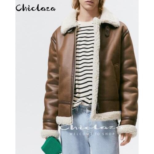 Мужские куртки из искусственной кожи CHICLAZA China At AliExpress