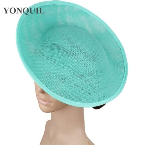 Round Shape Imitation Sinamay 30CM Fascinators Base Wedding Women DIY Hair Accessories Party Derby Chapeau Cap Occasion Hats