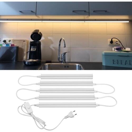 LED Under Cabinet Light T5 Tube lampada led Lamp 29CM 57CM Kitchen Light 6W 8W Light for Bar, Closet, Wardrobe,stairs lighting