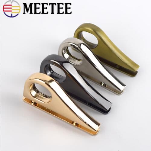 Meetee 4/10Pcs Bag Side Clip Metal Buckles Bags Chain Snap Hook Handbag Strap Handles Connector Hanger Clasp DIY LeatherCraft