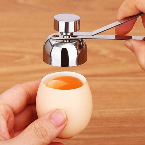 Metal Egg Scissors Stainless Steel Topper Shell Cutter Opener Boiled Raw Egg Open Creative Kitchen Tool