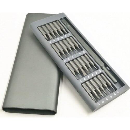 24Pcs Multi-Tool Magnetic Screwdriver Set Repair Kit with Alloy Case Tools Watch mobile phone repair tool