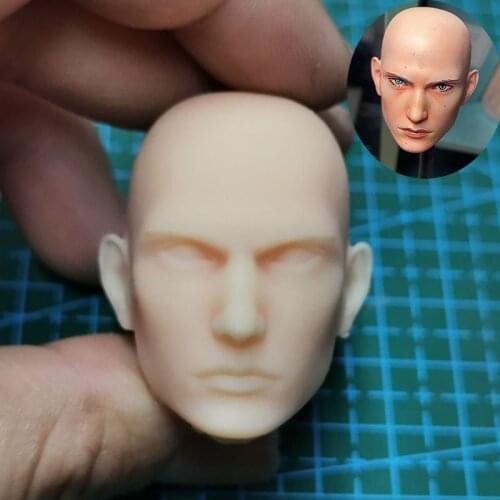 Unpainted 1/6 FF15 Ignis Head Sculpt PVC Male Soldier Head Carving Fit 12'' Action Figure Body for Fans DIY