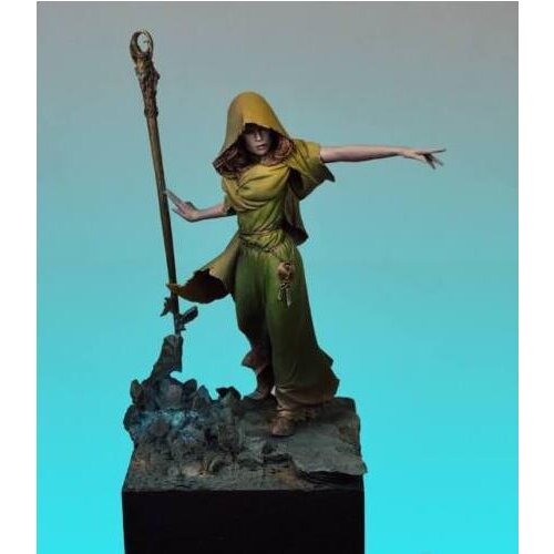 New Unassembled 1/24 70mm Ancient Morgana of Avalon Fantasy Figure Resin Kit DIY Toys Unpainted resin model
